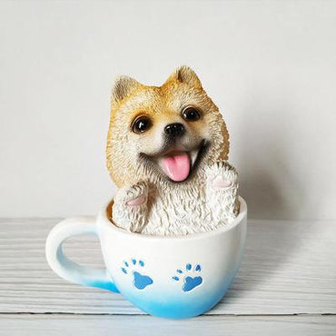 Shiba Inu Figurine - Teacup Shiba Inu Desktop Ornament