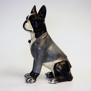 The Original American Gentleman Boston Terrier Resin SculptureHome Decor