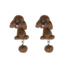 Load image into Gallery viewer, Toy Poodle Love Handmade Clay EarringsDog Themed Jewellery