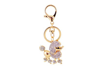 Load image into Gallery viewer, Trotting Golden Poodle Stone-Studded Keychains-Accessories-Accessories, Dogs, Keychain, Poodle-5