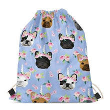 Load image into Gallery viewer, Unicorn American Pit Bull Terriers Love Drawstring BagAccessoriesFrench Bulldog