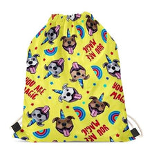 Load image into Gallery viewer, Unicorn French Bulldogs Love Drawstring BagAccessories