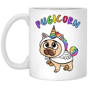 Unicorn Pug Coffee Mug - 4 OptionsMugPrint 111oz