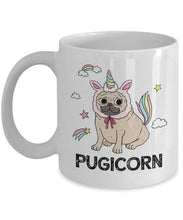 Load image into Gallery viewer, Unicorn Pug Coffee Mug - 4 OptionsMugPrint 411oz