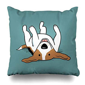 Upside Down Beagle Love Cushion CoverHome Decor