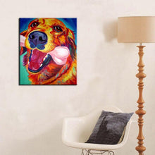 Load image into Gallery viewer, Vibrant Golden Retriever Hand Painted Canvas Art Oil PaintingHome Decor