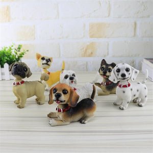 Waggling Tail and Nodding Head Bobbleheads for Dog LoversCar Accessories