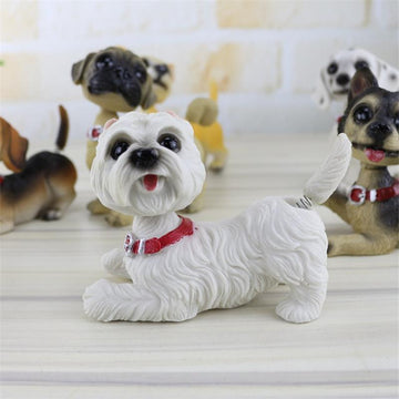 Waggling Tail and Nodding Head West Highland Terrier BobbleheadCar Accessories