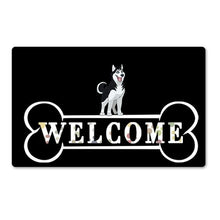 Load image into Gallery viewer, Warm Chihuahua Welcome Rubber Door MatHome DecorHuskySmall