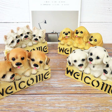 Warm Pug Welcome Statue-Home Decor-Dogs, Home Decor, Pug, Statue-5