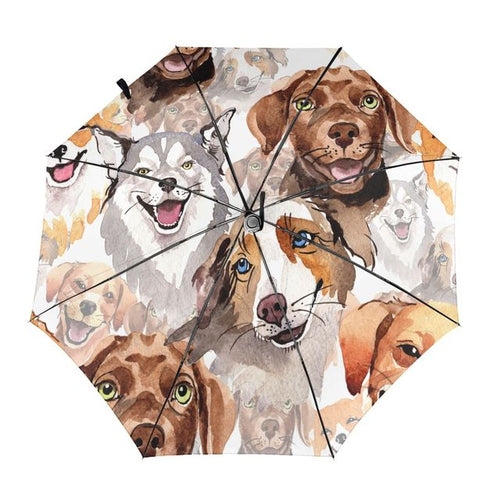 Umbrella with dogs hotsell printed on it