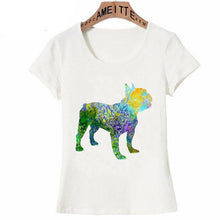 Load image into Gallery viewer, Watercolor French Bulldog Love Womens T Shirts-Apparel-Apparel, Dogs, French Bulldog, T Shirt, Z1-3