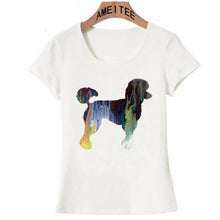 Load image into Gallery viewer, Watercolor Poodles Love Womens T Shirts-Apparel-Apparel, Dogs, Poodle, T Shirt, Z1-2