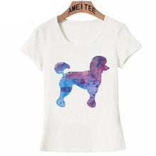 Load image into Gallery viewer, Watercolor Poodles Love Womens T Shirts-Apparel-Apparel, Dogs, Poodle, T Shirt, Z1-3
