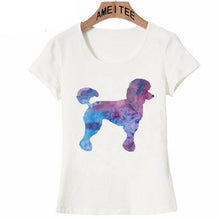 Load image into Gallery viewer, Watercolor Poodles Love Womens T Shirts-Apparel-Apparel, Dogs, Poodle, T Shirt, Z1-8