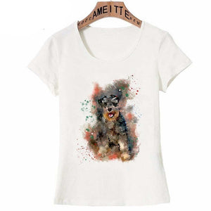 Watercolor Schnauzer Love Womens T Shirts-Apparel-Apparel, Dogs, Schnauzer, T Shirt, Z1-Design 2-XXXL-2