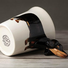Load image into Gallery viewer, Image of weiner dog coffee mug