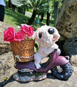 West Highland Terrier Delivery Garden Statue-Home Decor-Dogs, Home Decor, Statue, West Highland Terrier-2