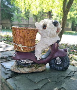 West Highland Terrier Delivery Garden Statue-Home Decor-Dogs, Home Decor, Statue, West Highland Terrier-3