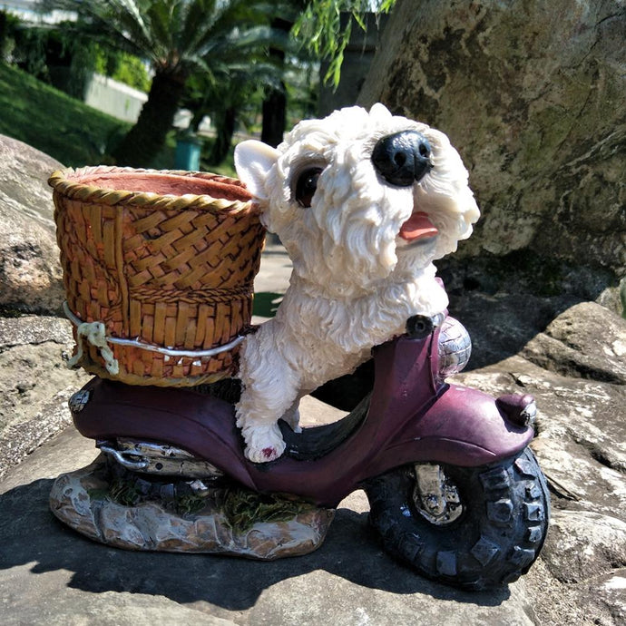 West Highland Terrier Delivery Garden Statue-Home Decor-Dogs, Home Decor, Statue, West Highland Terrier-1