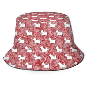 West Highland Terrier Love Bucket Hats-Accessories-Accessories, Dogs, Hat, West Highland Terrier-11