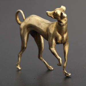 Whippet / Grey Hound Love Mini Copper FigurineHome Decor