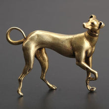 Load image into Gallery viewer, Whippet / Grey Hound Love Mini Copper FigurineHome Decor