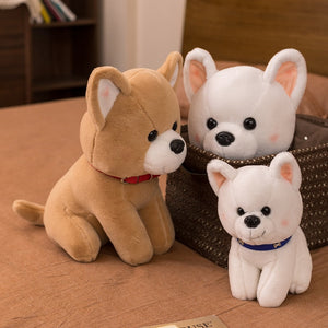 White and Fawn Chihuahua Stuffed Animal Plush Toys-Soft Toy-Chihuahua, Dogs, Home Decor, Stuffed Animal-4