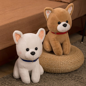 White and Fawn Chihuahua Stuffed Animal Plush Toys-Soft Toy-Chihuahua, Dogs, Home Decor, Stuffed Animal-1