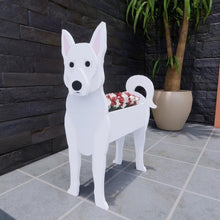 Load image into Gallery viewer, Image of a super cute Great Dane flower pot in the most adorable 3D white Great Dane design