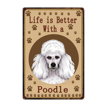 White Poodle Signboard 360x