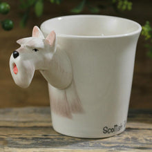 Load image into Gallery viewer, White Scotties / Scottish Terrier Love 3D Ceramic CupMug