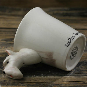 White Scotties / Scottish Terrier Love 3D Ceramic CupMug