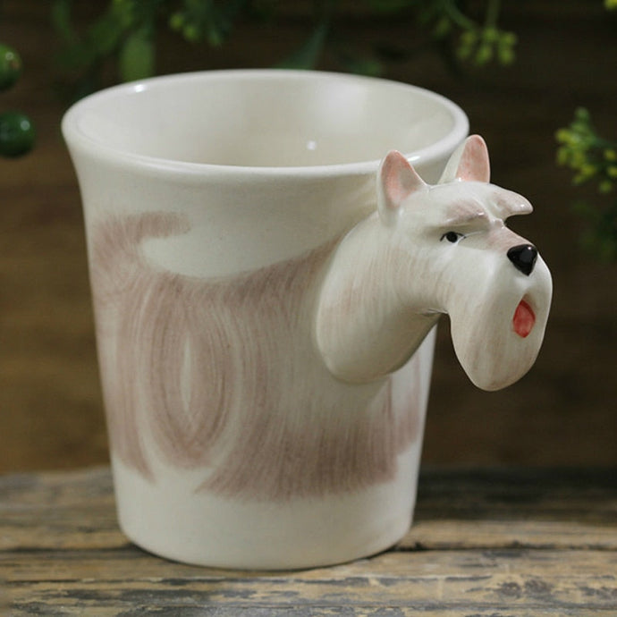 White Scotties / Scottish Terrier Love 3D Ceramic Cup-Mug-Dogs, Home Decor, Mugs, Scottish Terrier-1