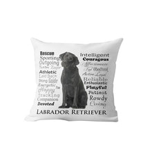 Load image into Gallery viewer, Why I Love My Alaskan Malamute Cushion Cover-Home Decor-Alaskan Malamute, Cushion Cover, Dogs, Home Decor, Siberian Husky-One Size-Labrador - Black-25