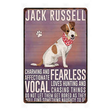 Load image into Gallery viewer, Why I Love My Black and White Cocker Spaniel Tin Poster - Series 1-Sign Board-Cocker Spaniel, Dogs, Home Decor, Sign Board-Jack Russell Terrier-15