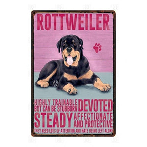 Why I Love My Black and White Cocker Spaniel Tin Poster - Series 1-Sign Board-Cocker Spaniel, Dogs, Home Decor, Sign Board-Rottweiler-24