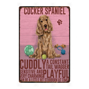 Why I Love My Black Cocker Spaniel Tin Poster - Series 1-Sign Board-Cocker Spaniel, Dogs, Home Decor, Sign Board-Cocker Spaniel - Golden-3