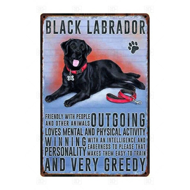 Why I Love My Black Labrador Tin Poster Series 1