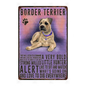 Why I Love My Border Collie Tin Poster - Series 1-Sign Board-Border Collie, Dogs, Home Decor, Sign Board-Border Terrier-4