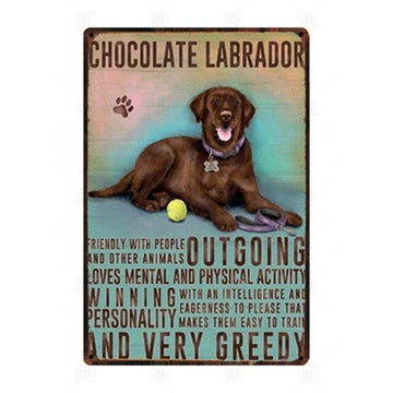 Why I Love My Chocolate Labrador Tin Poster Series 1 360x