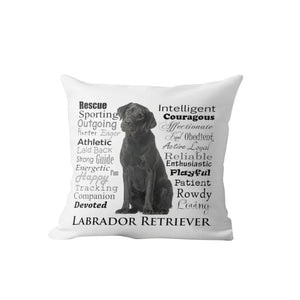 Why I Love My Dachshund Cushion Cover-Home Decor-Cushion Cover, Dachshund, Dogs, Home Decor-One Size-Labrador - Black-19