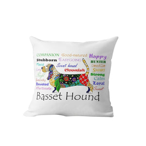 Why I Love My Dachshund Cushion Cover-Home Decor-Cushion Cover, Dachshund, Dogs, Home Decor-One Size-Basset Hound-28