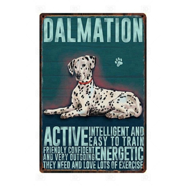 Why I Love My Dalmatian Tin Poster - Series 1-Sign Board-Dalmatian, Dogs, Home Decor, Sign Board-Dalmatian-1