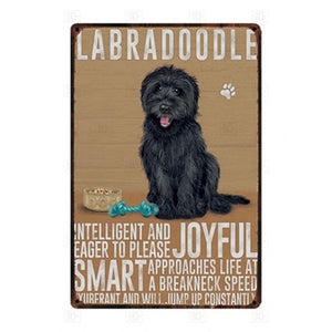 Why I Love My Golden Cocker Spaniel Tin Poster - Series 1-Sign Board-Cocker Spaniel, Dogs, Home Decor, Sign Board-Labradoodle - Black-16