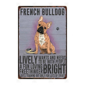 Why I Love My Jack Russell Terrier Tin Poster - Series 1-Sign Board-Dogs, Home Decor, Jack Russell Terrier, Sign Board-French Bulldog-15