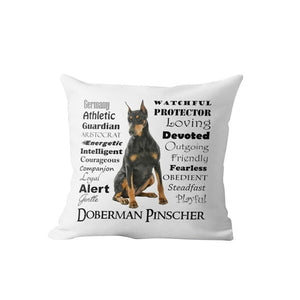 Why I Love My Lhasa Apso Cushion Cover-Home Decor-Cushion Cover, Dogs, Home Decor, Lhasa Apso-One Size-Doberman Pinscher-13