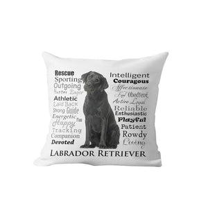 Why I Love My Pug Cushion Cover-Home Decor-Cushion Cover, Dogs, Home Decor, Pug-One Size-Labrador - Black-18