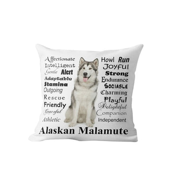 Why I Love My Pug Cushion Cover-Home Decor-Cushion Cover, Dogs, Home Decor, Pug-One Size-Alaskan Malamute-3