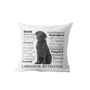 Why I Love My Rottweiler Cushion Cover-Home Decor-Cushion Cover, Dogs, Home Decor, Rottweiler-Labrador - Black-11